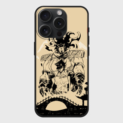 Чехол силиконовый для Apple iPhone 15 Pro матовый JoJo Bizarre Adventure приключения ДжоДжо