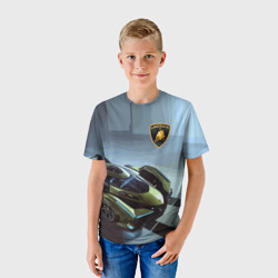 Детская футболка 3D Lamborghini - motorsport extreme - фото 2