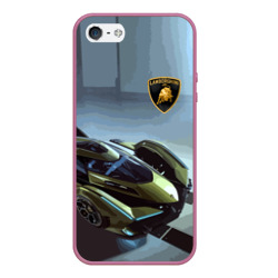 Чехол для iPhone 5/5S матовый Lamborghini - motorsport extreme