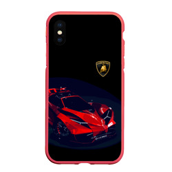 Чехол для iPhone XS Max матовый Lamborghini Diverso
