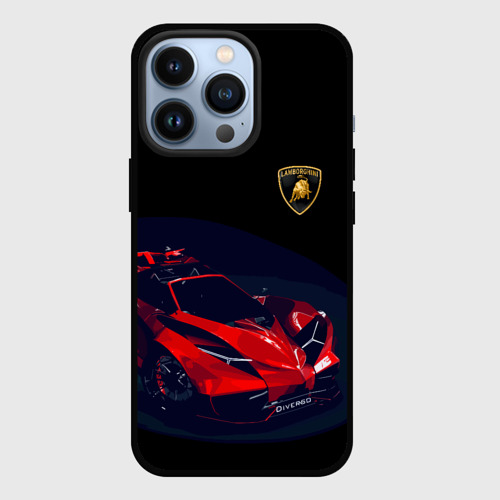 Чехол для iPhone 13 Pro Lamborghini Diverso, цвет черный