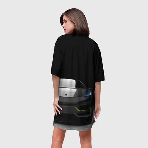 Платье-футболка 3D Lamborghini Urus, цвет 3D печать - фото 4