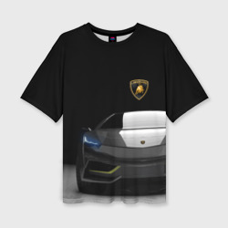 Женская футболка oversize 3D Lamborghini Urus