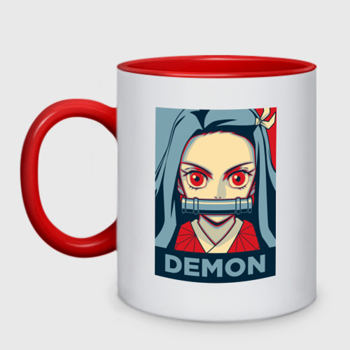 Кружка двухцветная NEZUKO DEMON