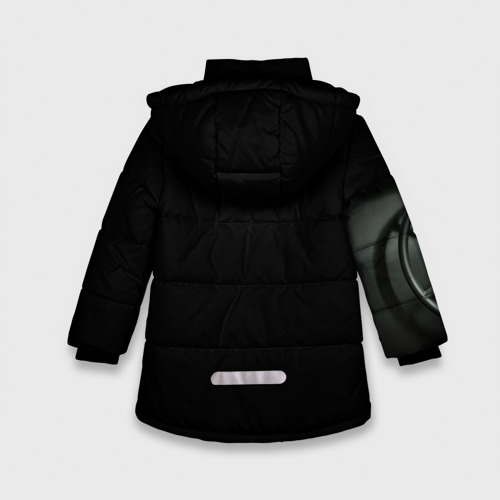 Зимняя куртка для девочек 3D с принтом La casa de papel BERLIN, вид сзади #1