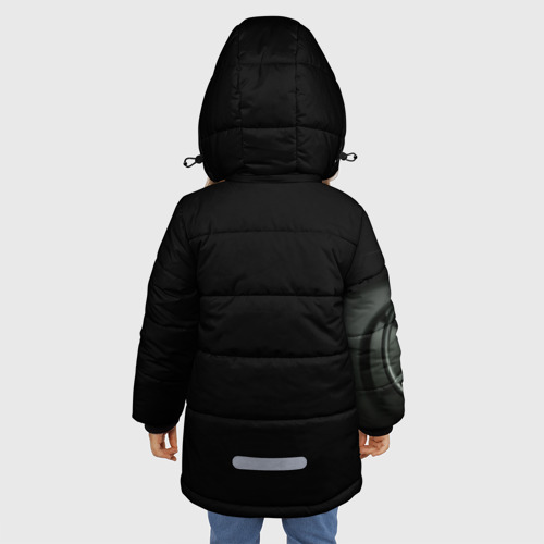 Зимняя куртка для девочек 3D с принтом La casa de papel BERLIN, вид сзади #2