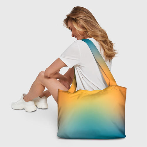 Пляжная сумка 3D Мягкий летний градиент - фото 6