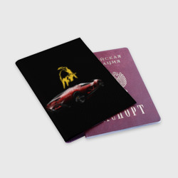 Обложка для паспорта матовая кожа Lamborghini - motorsport - фото 2