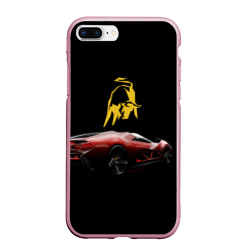 Чехол для iPhone 7Plus/8 Plus матовый Lamborghini - motorsport