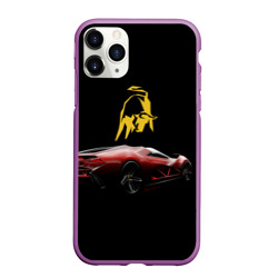 Чехол для iPhone 11 Pro Max матовый Lamborghini - motorsport