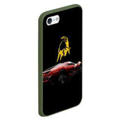 Чехол для iPhone 5/5S матовый Lamborghini - motorsport - фото 2