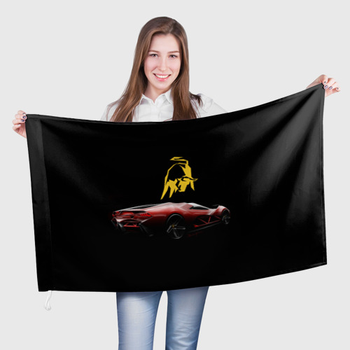 Флаг 3D Lamborghini - motorsport