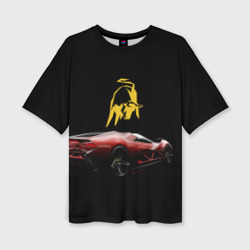 Женская футболка oversize 3D Lamborghini - motorsport