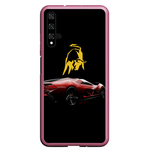 Чехол для Honor 20 Lamborghini - motorsport, цвет малиновый