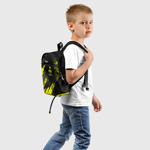 Детский рюкзак 3D с принтом STALKER 2 / СТАЛКЕР 2, вид сзади #1