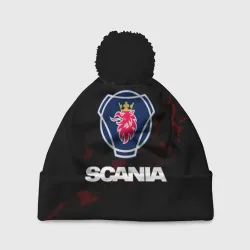 Шапка 3D c помпоном Scania