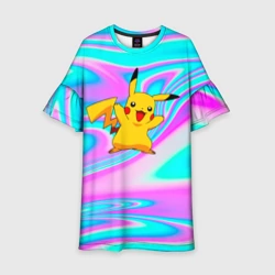 Детское платье 3D Пикачу