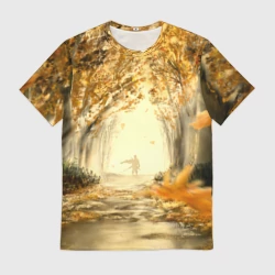 Мужская футболка 3D Ghost of Tsushima