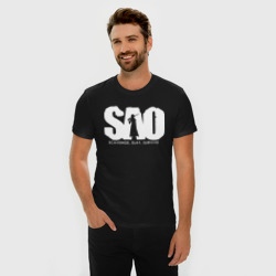 Мужская футболка хлопок Slim SAO - фото 2