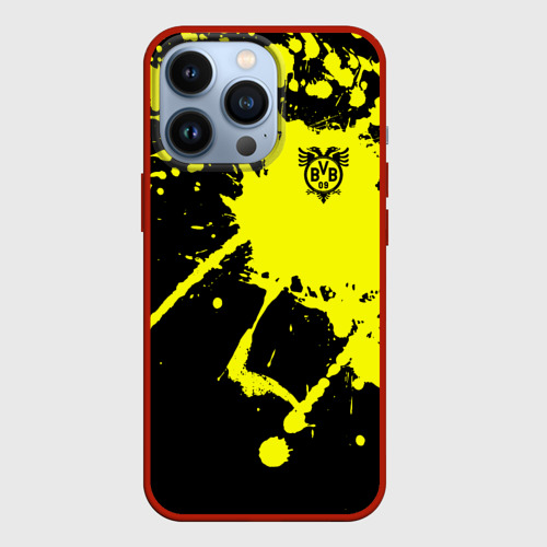 Чехол для iPhone 13 Pro FC Borussia, цвет красный