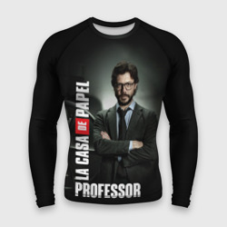 Мужской рашгард 3D Бумажный дом Профессор