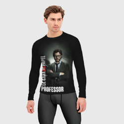 Мужской рашгард 3D Бумажный дом Профессор - фото 2