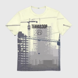 Мужская футболка 3D Технадзор