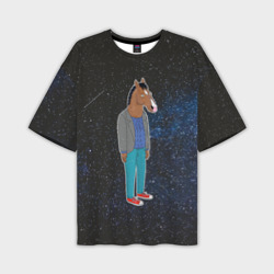 Мужская футболка oversize 3D Galaxy BoJack