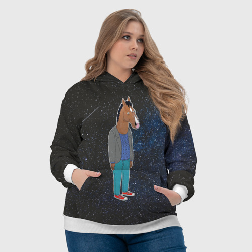 Женская толстовка 3D Galaxy BoJack, цвет 3D печать - фото 6