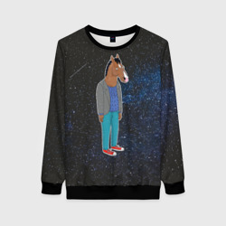 Женский свитшот 3D Galaxy BoJack