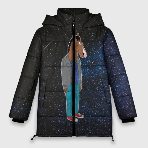 Женская зимняя куртка Oversize Galaxy BoJack, цвет черный