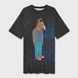 Платье-футболка 3D Galaxy BoJack