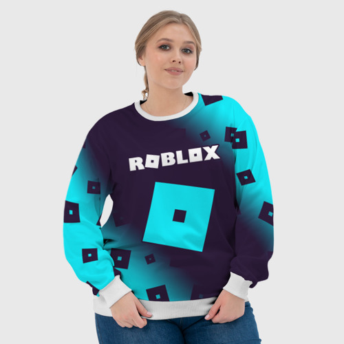 Женский свитшот 3D Roblox Роблокс, цвет 3D печать - фото 6