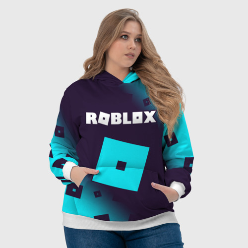 Женская толстовка 3D Roblox Роблокс, цвет 3D печать - фото 6