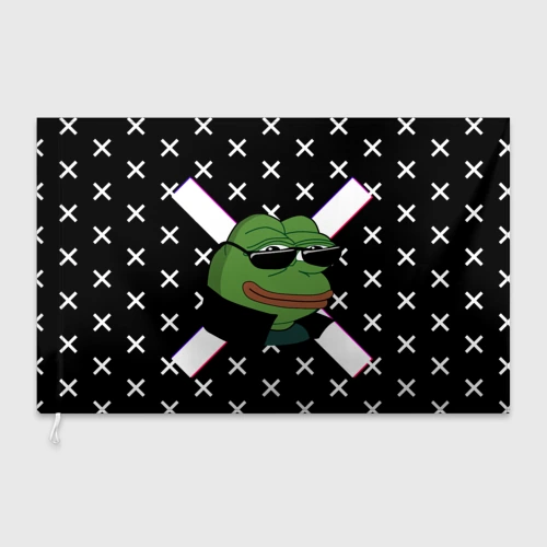Флаг 3D Pepe в очках EZ