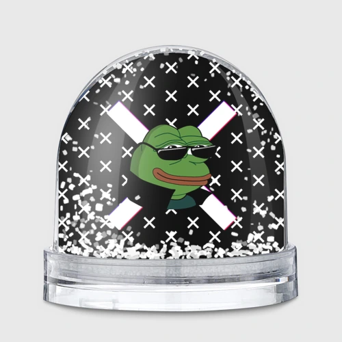 Игрушка Снежный шар Pepe в очках EZ