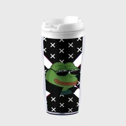 Термокружка-непроливайка Pepe в очках EZ