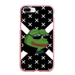 Чехол для iPhone 7Plus/8 Plus матовый Pepe в очках EZ