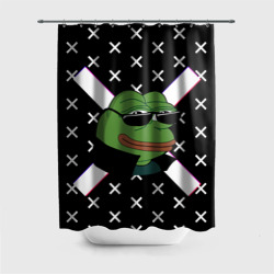 Штора 3D для ванной Pepe в очках EZ