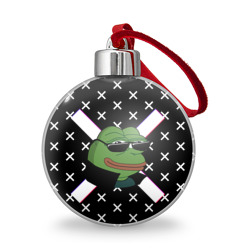 Ёлочный шар Pepe в очках EZ