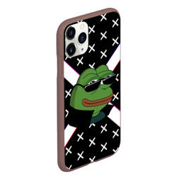 Чехол для iPhone 11 Pro Max матовый Pepe в очках EZ - фото 2