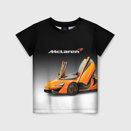 Детская футболка 3D McLaren, цвет 3D печать