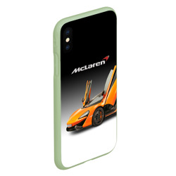 Чехол для iPhone XS Max матовый McLaren - фото 2