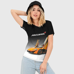Женская футболка 3D Slim McLaren - фото 2