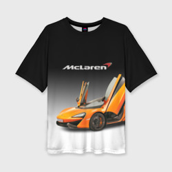 Женская футболка oversize 3D McLaren