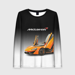 Женский лонгслив 3D McLaren