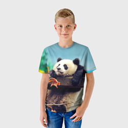 Детская футболка 3D Панда - фото 2