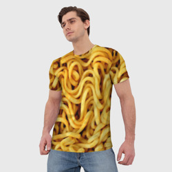 Мужская футболка 3D Лапша - фото 2