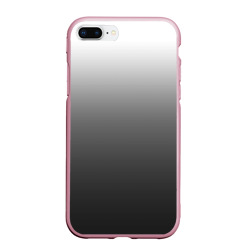 Чехол для iPhone 7Plus/8 Plus матовый Черно-белый градиент