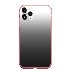 Чехол для iPhone 11 Pro Max матовый Черно-белый градиент